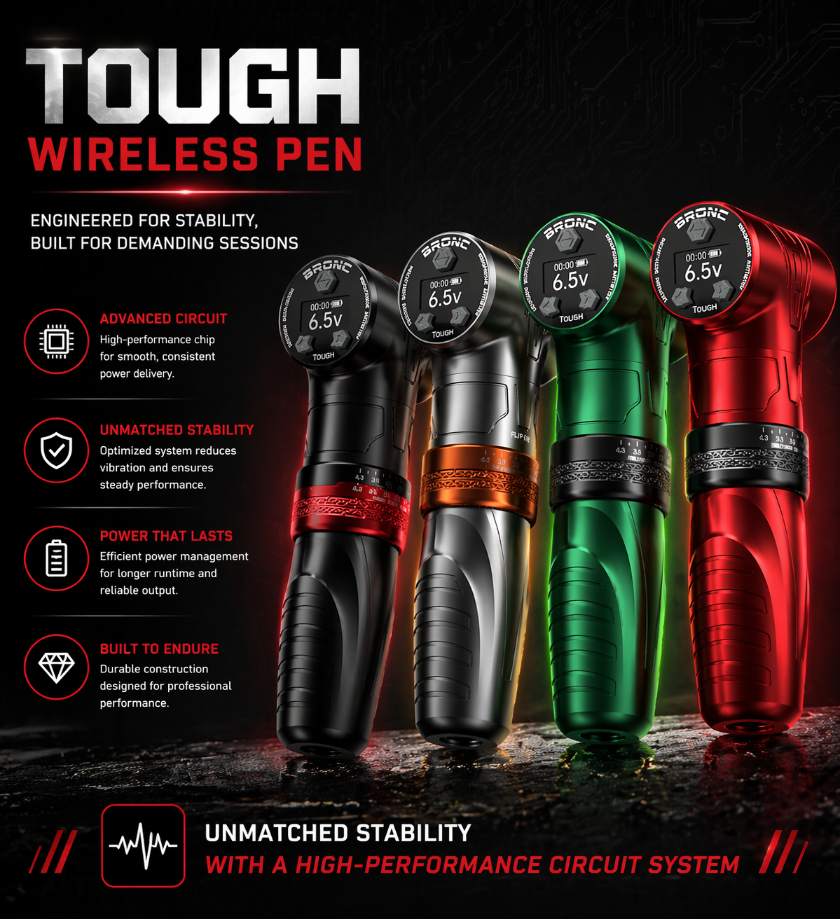 Bigwasp wireless tattoo pen