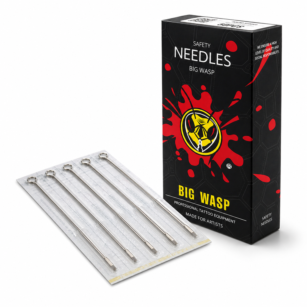 Bigwasp 50pcs Traditional Round Shader Tattoo Needles