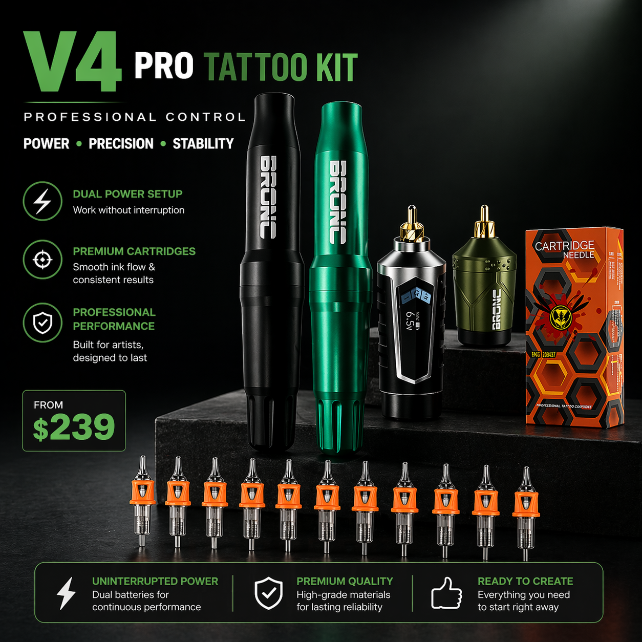 Bigwasp professional tattoo kit