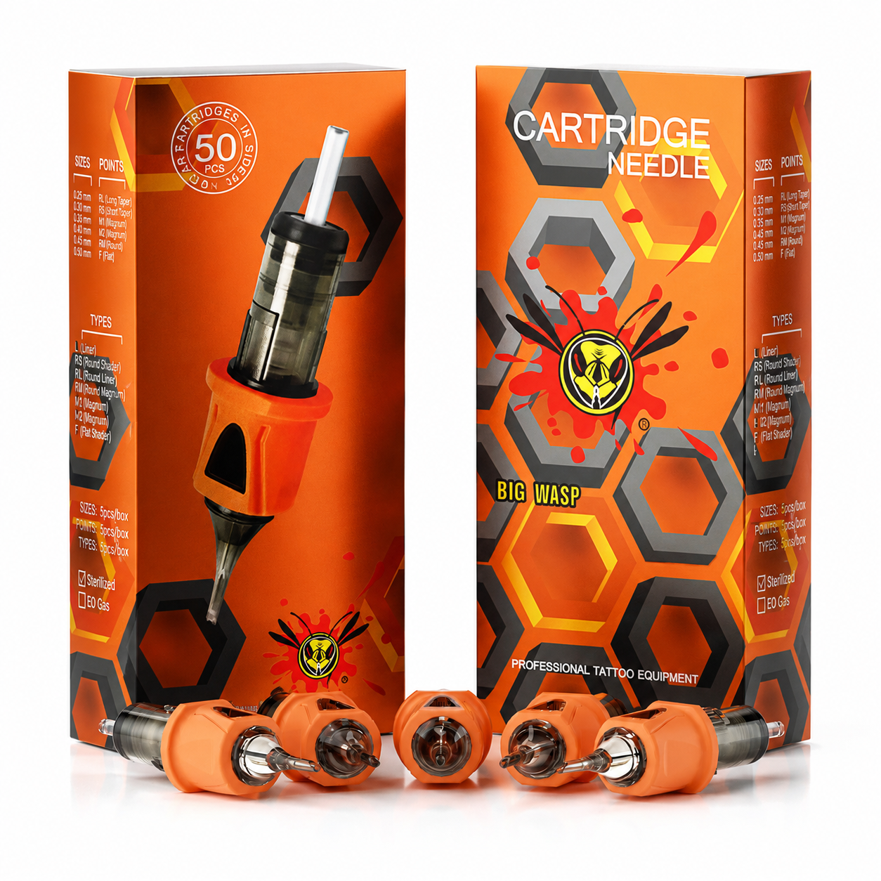 BIGWASP Energy Rubber Magnum Cartridges 50PCS