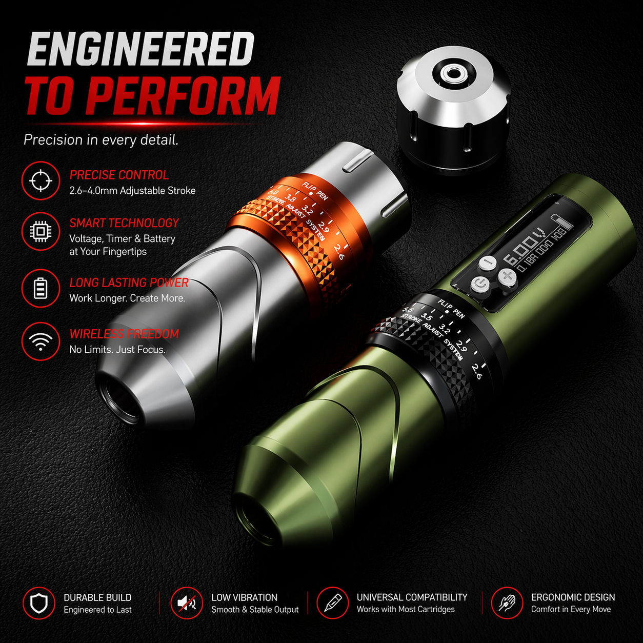 BIgwasp wireless tattoo pen