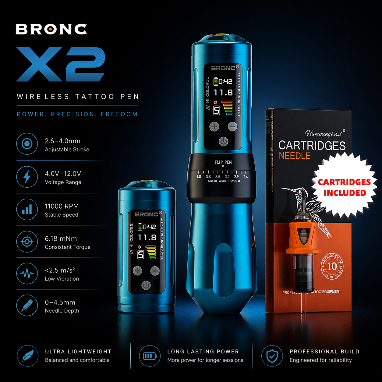 Bigwasp wireless tattoo machine