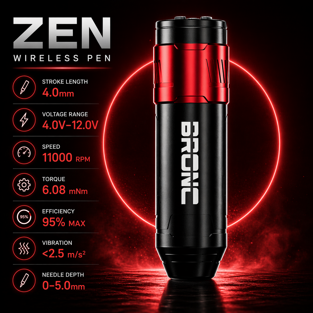 BIgwasp wireless tattoo pen